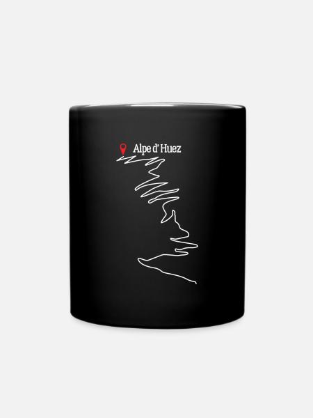 Alpe D 'Huez Ski de fond Skieur Glace Neige - Mug uni - noir