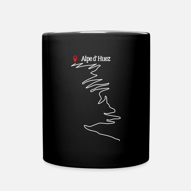 Alpe D 'Huez Ski de fond Skieur Glace Neige - Mug uni - noir