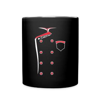 Chef Chef Chef Uniforme Cuisine Cadeau - Mug uni - noir - Devant