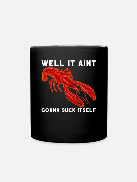 Crabes Homard Crabes Animaux marins - Enfärgad mugg - svart