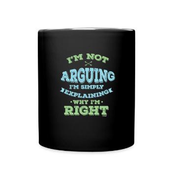 Funny Sarcastic Sarcast Savageness I'm Not - Full Colour Mug - black - Front