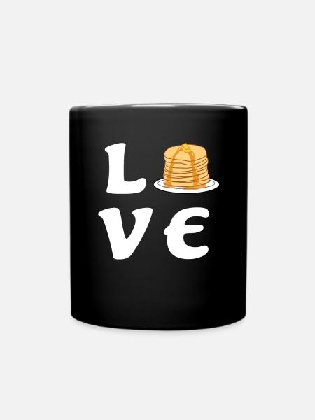 Pancake pancake pancake gift - Full Colour Mug - black