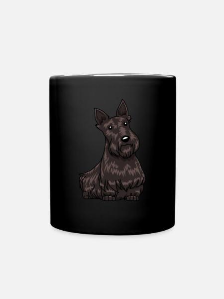 Scottish Terrier dog owner pet - Full Colour Mug - black