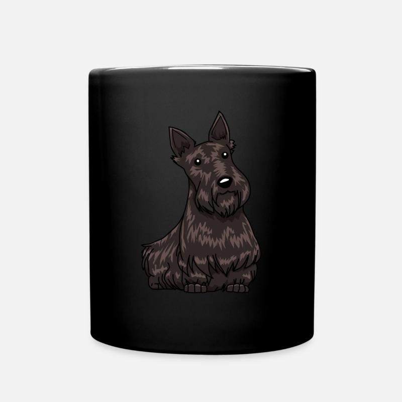 Scottish Terrier dog owner pet - Full Colour Mug - black