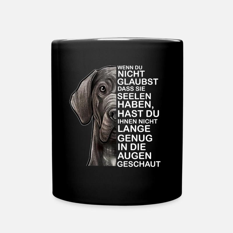 Âme du grand danois - Mug uni - noir