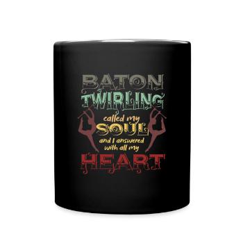 Gymnastique Gymnastes Baton Gift Baton Twirling - Mug uni - noir - Devant