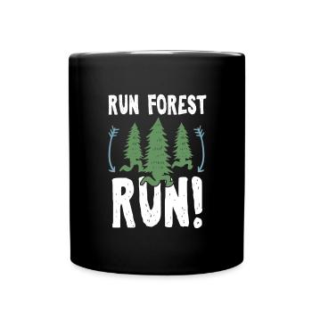 Funny Camper Run Forest Run Environmental - Full Colour Mug - black - Front