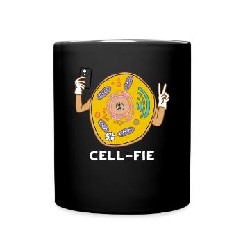 Cellfie Science Biology Cell Laboratory - Full Colour Mug - black - Front