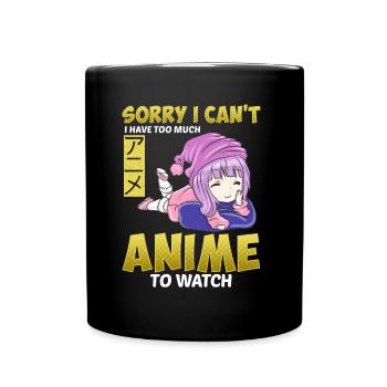 Anime Japan Comic Cartoon - Tasse einfarbig - Schwarz - Vorne