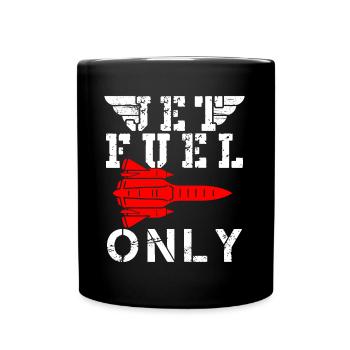 Jet Fighter Pilot Air Force Aircraft - Full Colour Mug - black - Front