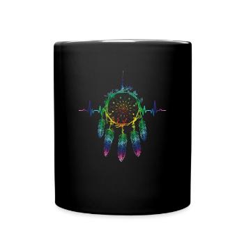 Culture amérindienne Plumes de saule - Mug uni - noir - Devant