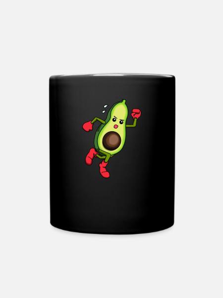 Avocado Avocardio Cardio Running Training Fitness - Full Colour Mug - black