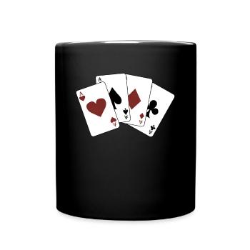 Poker Casino Gambling Vegas Blackjack Cadeau - Mug uni - noir - Devant