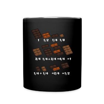 Math Chocolate Math Mathematician Teacher - Mug uni - noir - Devant