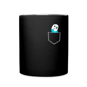 Budgerigar bird Parakeet parrot Cockatoo Africa - Full Colour Mug - black - Front