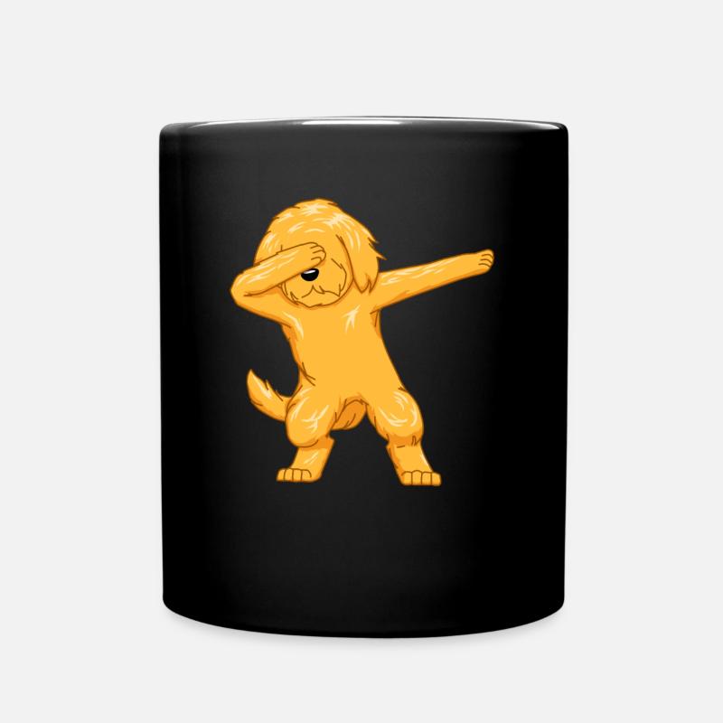 Goldendoodle Welpe Hunde Golden Doodle Geschenk - Tasse einfarbig - Schwarz