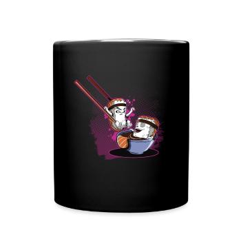 Sushi Reis Lachs Japan - Tasse einfarbig - Schwarz - Vorne