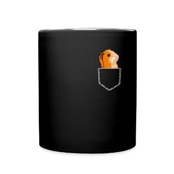 Guinea pig rodent guinea pig gift - Full Colour Mug - black - Front