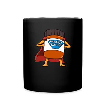 Biscuit au beurre de cacahuètes - Mug uni - noir - Devant