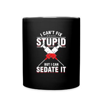 Anesthésiste Anesthésie médicale, je ne peux pas réparer - Mug uni - noir - Devant
