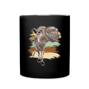 Camel funny animal humorous africa desert - Full Colour Mug - black - Front