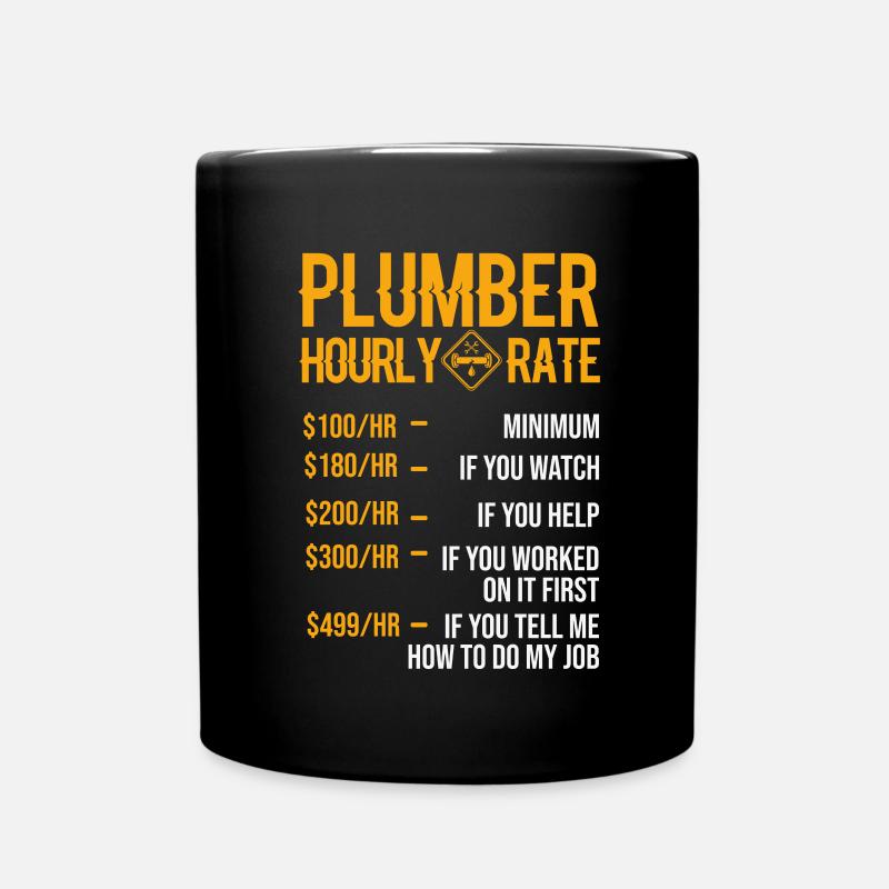 plumber - Full Colour Mug - black