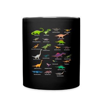 Paleontologist Paleontology Dino Dinosaur T-Rex - Full Colour Mug - black - Front