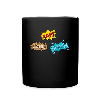 Super hero hero cartoon cartoon costume gift - Full Colour Mug - black - Front