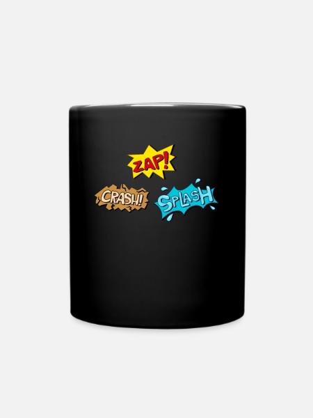 Cadeau de costume de dessin animé super héros héros de bande dessinée - Mug uni - noir