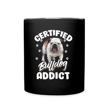Bulldog anglais - Mug uni - noir - Devant
