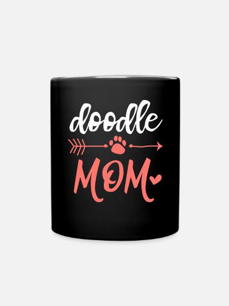 Goldendoodle - Tasse einfarbig - Schwarz