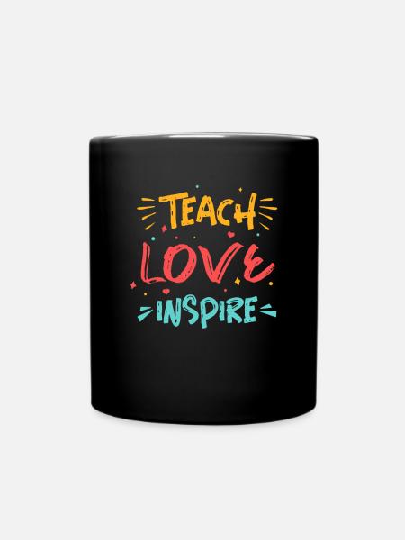 Lustige Lehrer Englisch Deutsch Geschenkidee - Tasse einfarbig - Schwarz