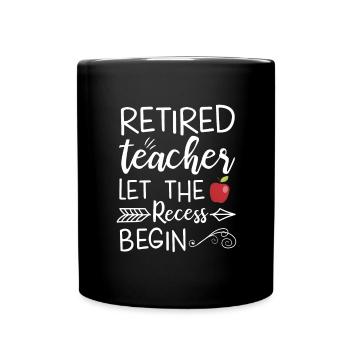 Pension d'enseignant - Mug uni - noir - Devant
