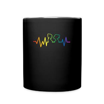 LGBT Queer Lesbisch Liebe Frauen Pride Geschenk - Full Colour Mug - black - Front