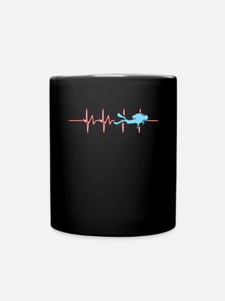 Plongée sous-marine Plongée Sous-marine Surf - Mug uni - noir