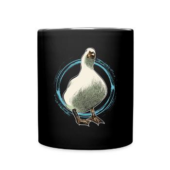 Oie drôle animal volant oiseau migrateur - Mug uni - noir - Devant
