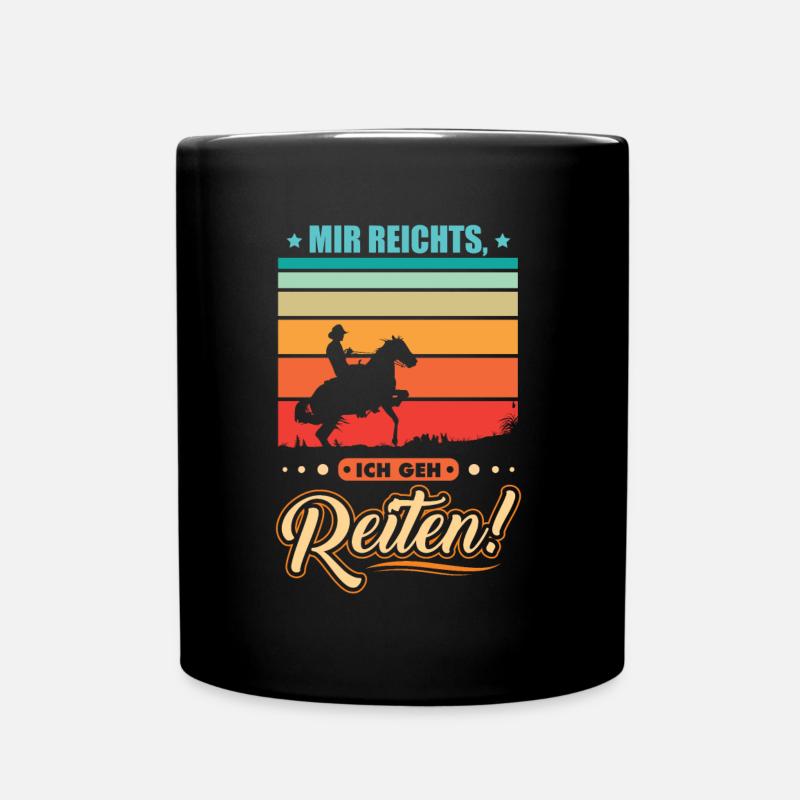 Je vais faire de l'équitation - Mug uni - noir