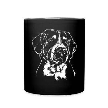 GROSSER SCHWEIZER SENNENHUND Portrait Wilsigns - Full Colour Mug - black - Front