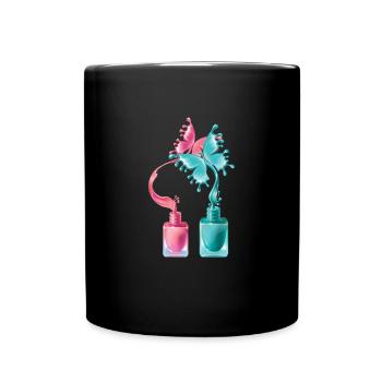 Manicurist Manicure Nail Art Cosmetics Beautician - Tasse einfarbig - Schwarz - Vorne
