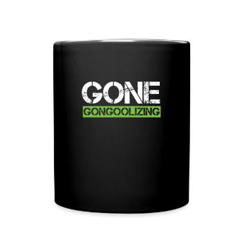 Gongoozling Ehrfürchtiger Gongoozler-Kanal - Tasse einfarbig - Schwarz - Vorne