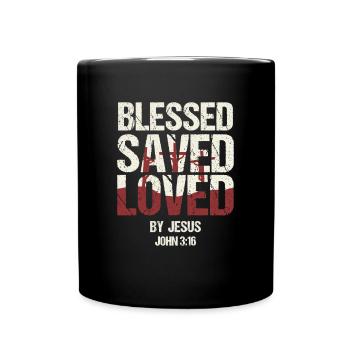 Christian Faith Pastor Preacher God Jesus - Full Colour Mug - black - Front