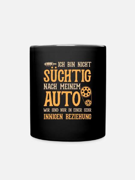 Beziehung Auto Tuning Tuner Autofahrer PS Geschenk - Tasse einfarbig - Schwarz