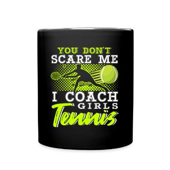 Tennis Coach Gift - Tasse einfarbig - Schwarz - Vorne