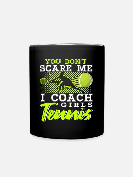 Tennis Coach Gift - Tasse einfarbig - Schwarz