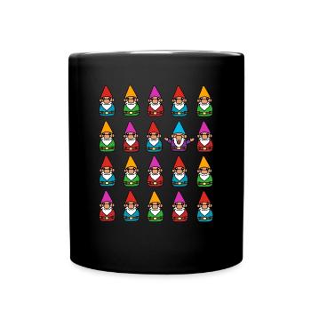 Cadeau de jardin nain nain jardin nain gnome - Mug uni - noir - Devant