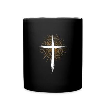God Preacher Jesus Christian Faith Christianity - Full Colour Mug - black - Front