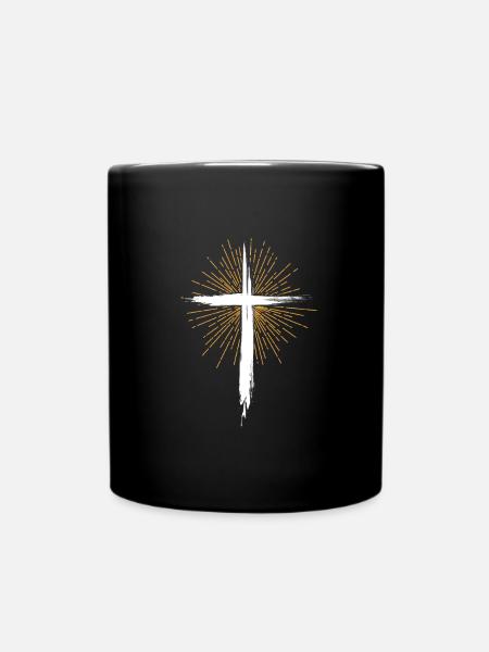 God Preacher Jesus Christian Faith Christianity - Full Colour Mug - black