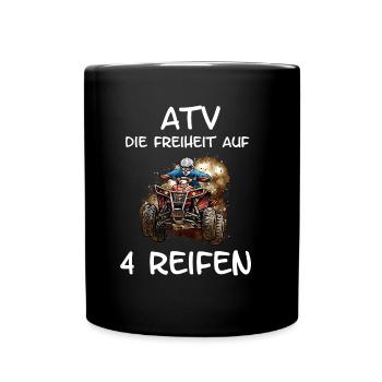 ATV quad offroad - Full Colour Mug - black - Front