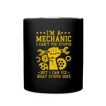 mechanic - Full Colour Mug - black - Front