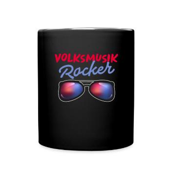 Musique folklorique Rocker Percussion Tshirt Dames Messieurs - Mug uni - noir - Devant